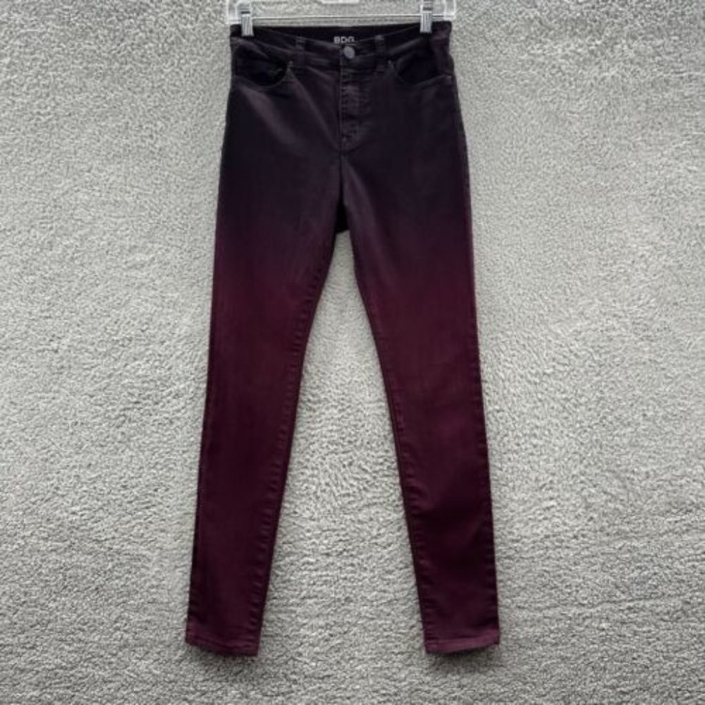 BDG Jeans Women's 26 Purple Ombre‎ Skinny Jeans Ladies 26